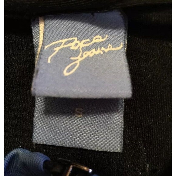 Paco Jeans Athletic Jacket Small Navy Blue Striped Zipper Front Casual Style - Picture 12 of 12